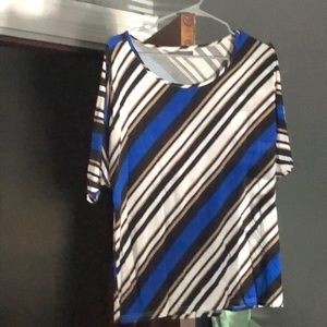 Striped Short Sleeve Top
